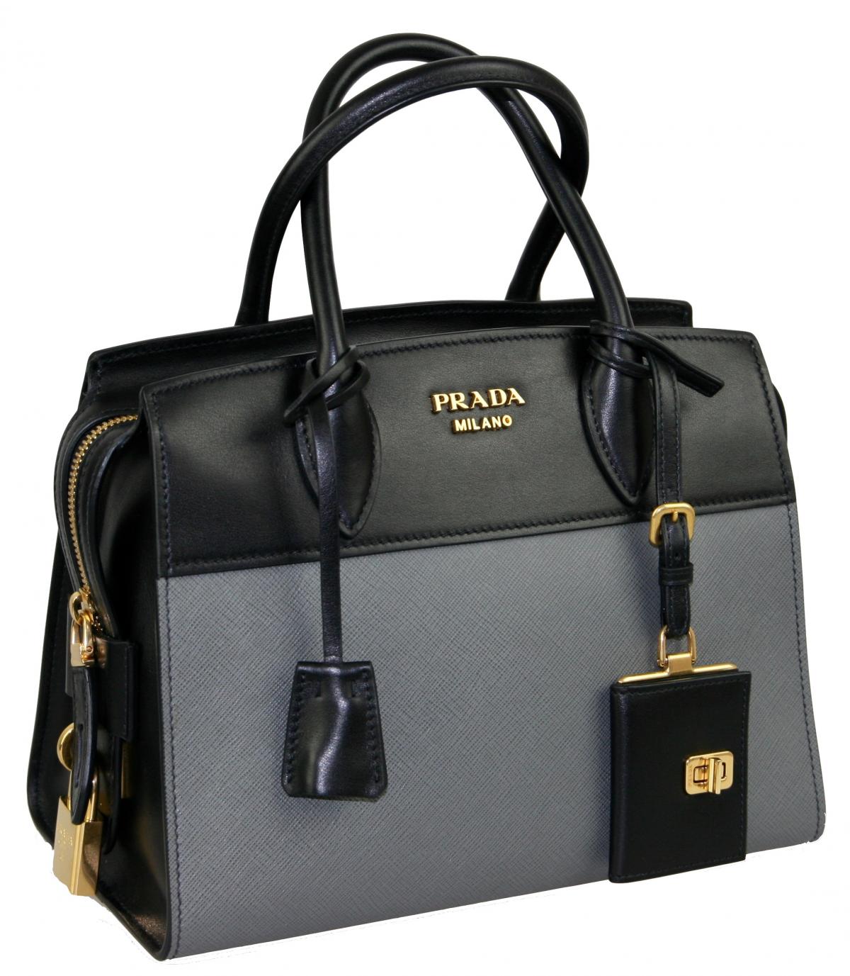 PRADA Esplanade 2way Hand Shoulder Bag Saffiano Leather Black 1BA045  90186318